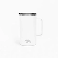 Caneca Térmica MUG 24 OZ 709ml com Tampa - QGK (Branco)