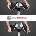 Cadeira Mocho Ergonômico Exclusiva 360° Graus Com Apoio e Suporte Preta