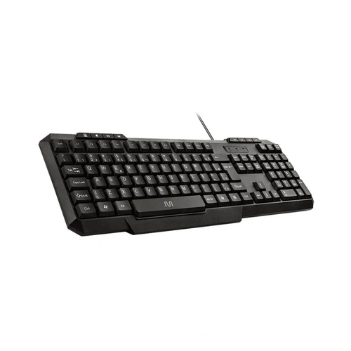 Teclado Com Fio Tm100 Design Slim 8 Teclas Multimidia Cabo de 130cm Resistente Agua Conexao Usb Preto Tc206