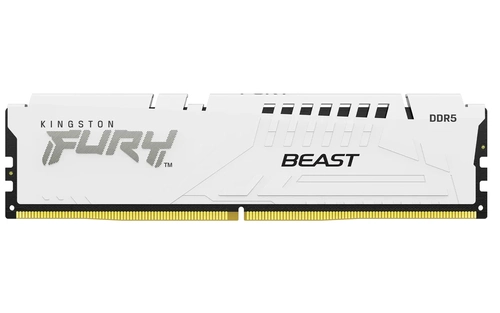 Memória Kingston Fury Beast 32GB RGB, 6000MHz, DDR5, CL30, WHITE - KF560C30BWA-32