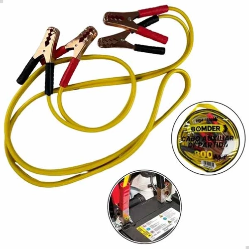 Cabo Carregador Chupeta 800 Amp 2.2m (c/ Bolsa) Ref. Bom-1802