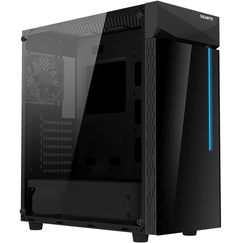 Gabinete Gamer Gigabyte C200, RGB, Mid-Tower, Lateral de Vidro, Preto - GB-C200G