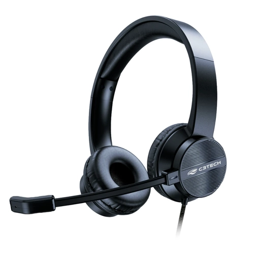 Fone Com Microfone Usb, Ph-380bk, C3tech