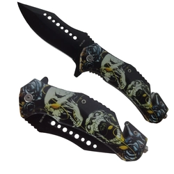 Canivete Tático Clip Caveira (MK-06-1292)