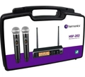 MICROFONE SEM FIO DUPLO HARMONICS HSF200 – UHF / DISPLAY DIGITAL / AUTO SCAN