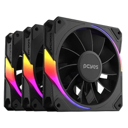 KIT COOLER GABNETE 120MM PCYES 3X120MM SANGUE FRIO 264571 - K3ARGBSF3RVBR