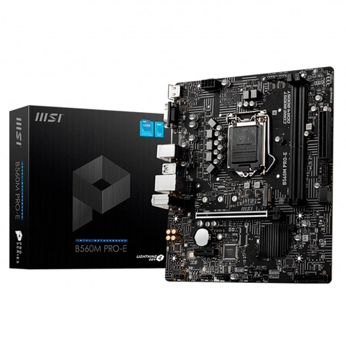 Placa mãe MSI B560M PRO-E, Intel LGA 1200, M-ATX, DDR4 - 911-7D22-074 - Openbox