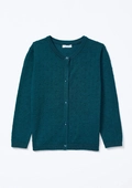 Cardigan em Tricot Ponto Diferenciado Verde Hering - Feminino