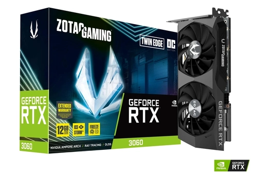 Placa De Video 12GB RTX 3060 Zotac OC - ZT-A30600H-10M