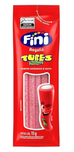 Fini Tubes Azedinhos Sabor Morango 15g