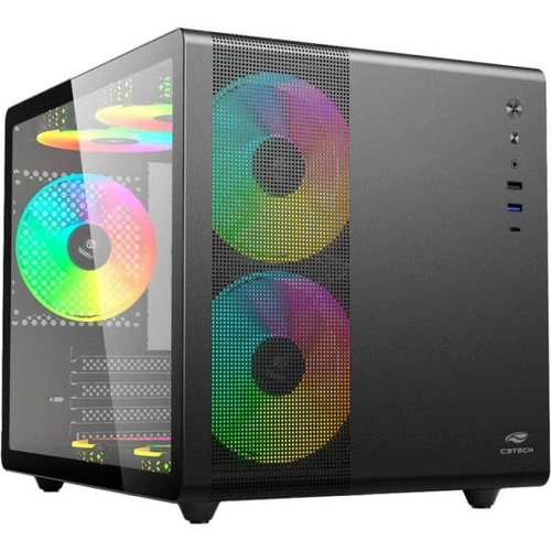 Gabinete Gamer C3tech Aquarius Preto - MT-G710