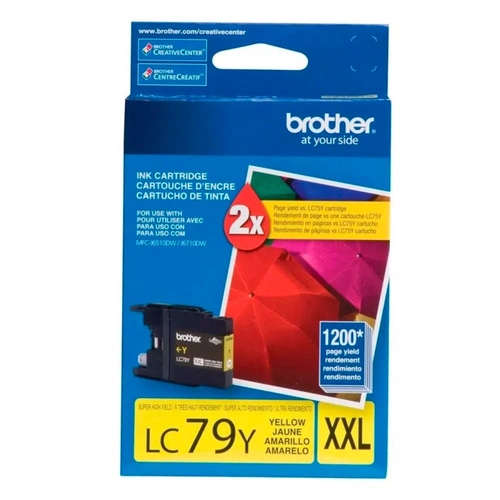 Cartucho De Tinta Brother Amarelo 1.2k - Lc79y