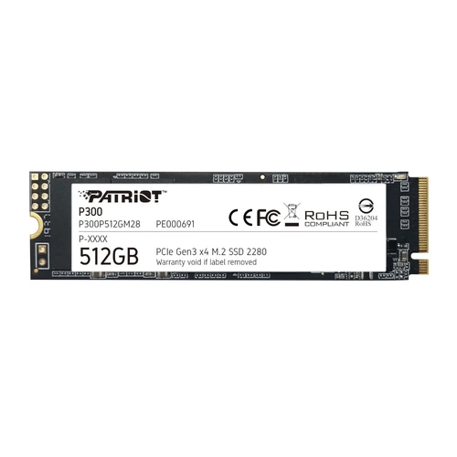 HD SSD 512GB PATRIOT NVME M.2 2280 - P300P512GM28