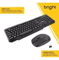 Teclado E Mouse Sem Fio Bright Combo 0055