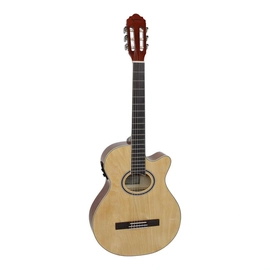 Violão Eletroacústico Nylon Mini Jumbo Cutaway Gnf-1d Ceq Ng Natural Brilhante, Com Afinador e Equalizador