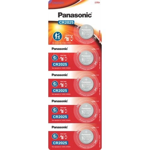 Bateria de Lithium 3v Com 5 Cr2025-1bt