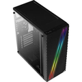 Gabinete Gamer Aerocool Streak Preto Rgb Lateral Acrílico