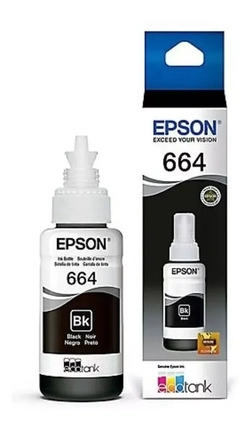REFIL DE TINTA BLACK - T664120 - RM COMPATÍVEL COM EPSON