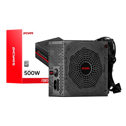 Fonte 500w Pcyes Electra Preto - Elec500w