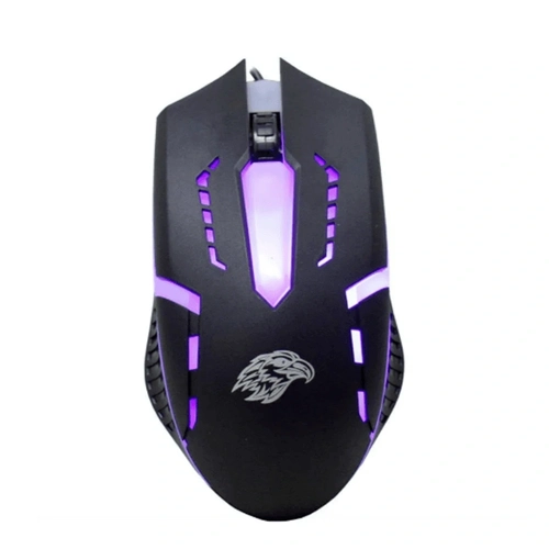 Mouse Gamer K-MEX LED 1600 DPI USB Preto - MOA8