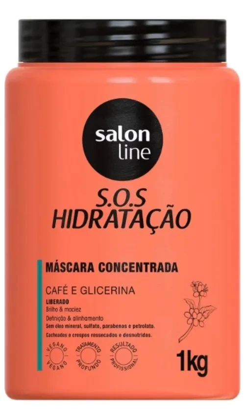 Máscara Sos Hidratação Café E Glicerina Salon Line 1kg