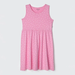 Vestido Regata Rosa Poá Hering - Feminino