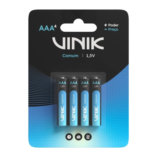 Pilha Comum Aaa C/4 1.5v - Vp3ab4c