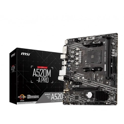 Placa Mãe AM4 MSI A520m-a Pro Ddr4