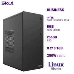 Computador B500 Core I5 9400f 2.9ghz Memória 8gb Ddr4 Ssd 256gb g 210 1gb Fonte 200w Linux Ubuntu