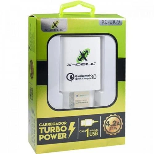 Carregador Tomada X-Cell Turbo Power XC-UR-9 - AD0513