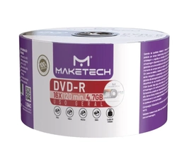 DVD-R 4.7GB 16X COM LOGO MAKETECH C 50