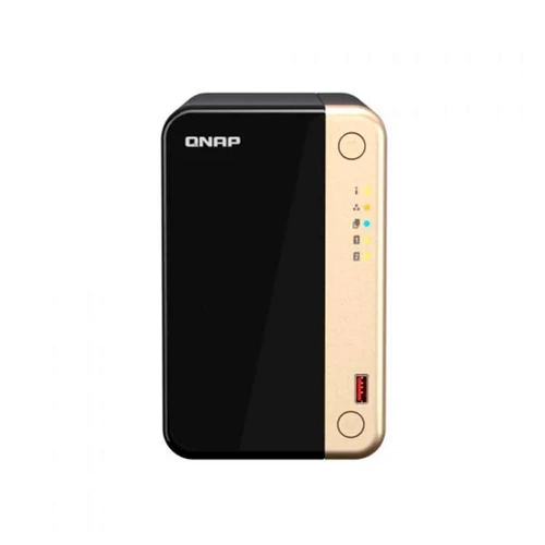 STORAGE NAS QNAP 2 BAIAS INTEL CELERON N5095 4 CORE, 2.9GHZ, 8GB, 2x 2.5 GBE TORRE- TS-264-8G-BR