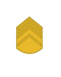 Divisa de Gola Metal de 2° Sargento (Unidade)