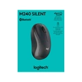Mouse Logitech M240 Silent, Bluetooth, DPI 1.000, 3 botões, grafite, Sem Fio - 910-007113