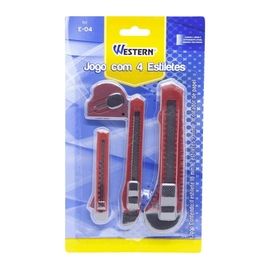 Jogo De Estiletes e Cortador Western 4 Pecas