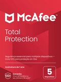 Total Protection Mcafee 5 Dispositivos 1 Ano Esd - Mtp0alnr5