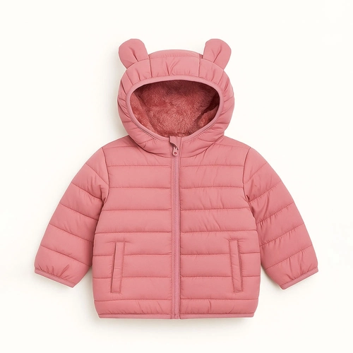 Jaqueta Puffer Peluciada Infantil com Orelhinhas Grand Bazar - Feminina
