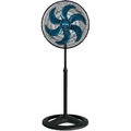 Ventilador Osc de Coluna Turbo 50cm 6 Pás - 127v - Preto/azul