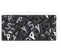 Mouse Pad Gamer Pcyes Signature Extended Black Vulcan - 900 x 420 - Pms90x42bv