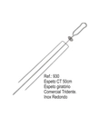 Espeto Giratório Ct 50cm Tridente Redondo