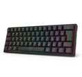 Teclado Gamer Mecanico Redragon Akali 60% RGB Preto - K642-RGB PT Brown