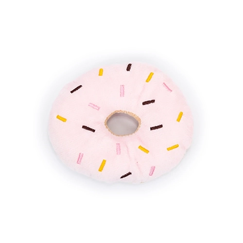 Brinquedo Mordedor Donut de Pelúcia para Cães e Gatos