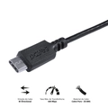 Cabo Usb a 2.0 Macho P/ Usb Tipo-c - Preto - 50 Cm - Puacp-05