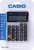 Calculadora de Mesa Casio 12 Dígitos Alimentação Solar Prata - MX-120B-S4-DC