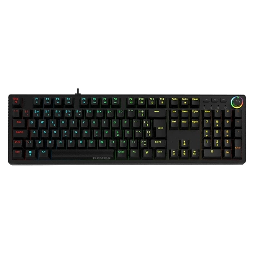 Teclado Mecânico Pcyes Zecky Black Vulcan - Switch Blue - Ptzkbvbl