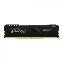 Memória DDR4 8GB 3600MHz Kingston Fury Beast Preto - KF436C17BB/8