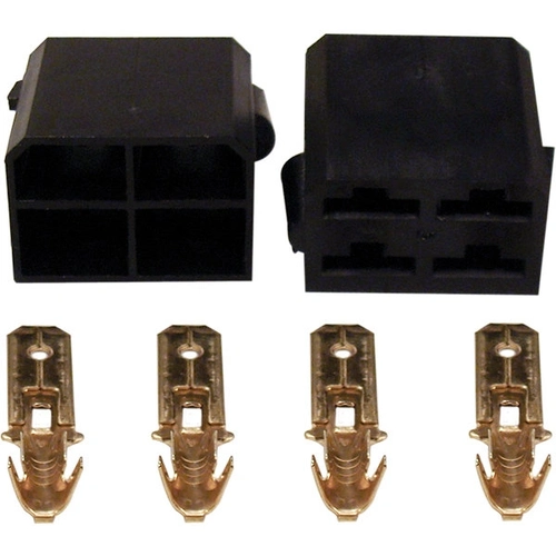 Conector 4 Vias C/ Terminais C/5 Preto Permak