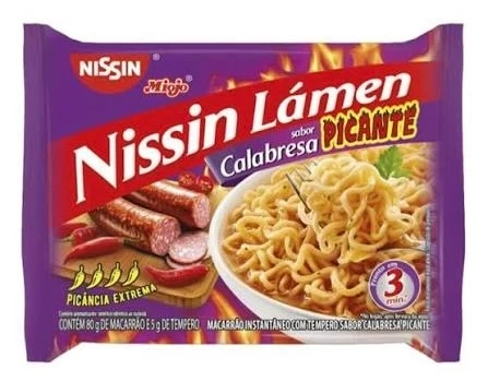 Nissin Lámen Calabresa Picante 80g