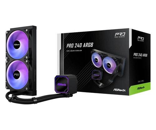 Water Cooler Asrock Pro 240 Argb Preto 240mm