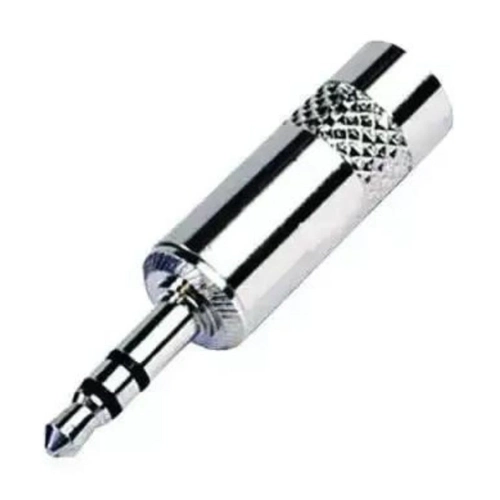 P2 Stereo Macho Metal Niquelado C Mola C/10 Importado